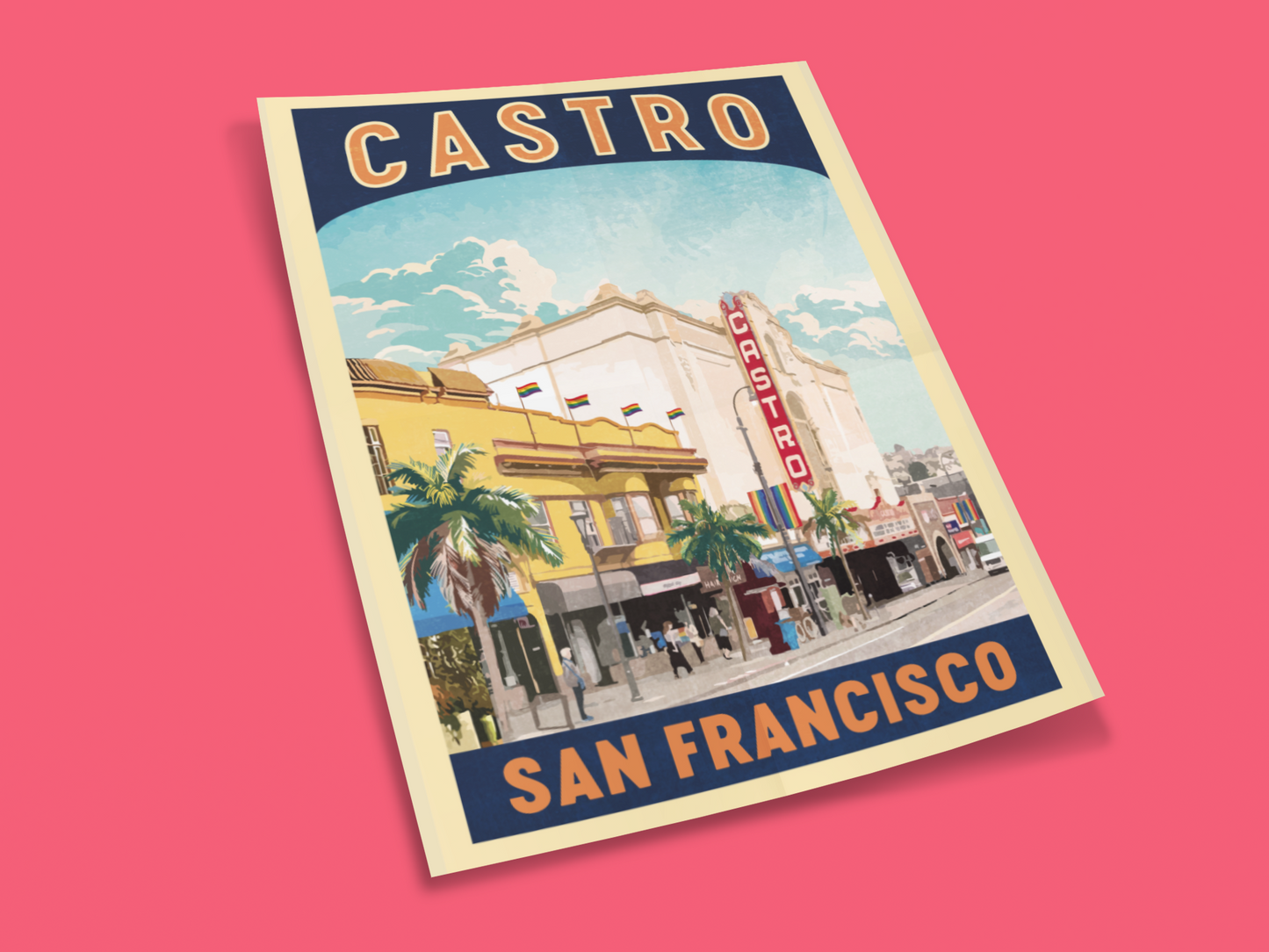 Castro San Francisco Art Posters SF Historical LGBTQ Poster Series 2 of 3 (Instant Download)