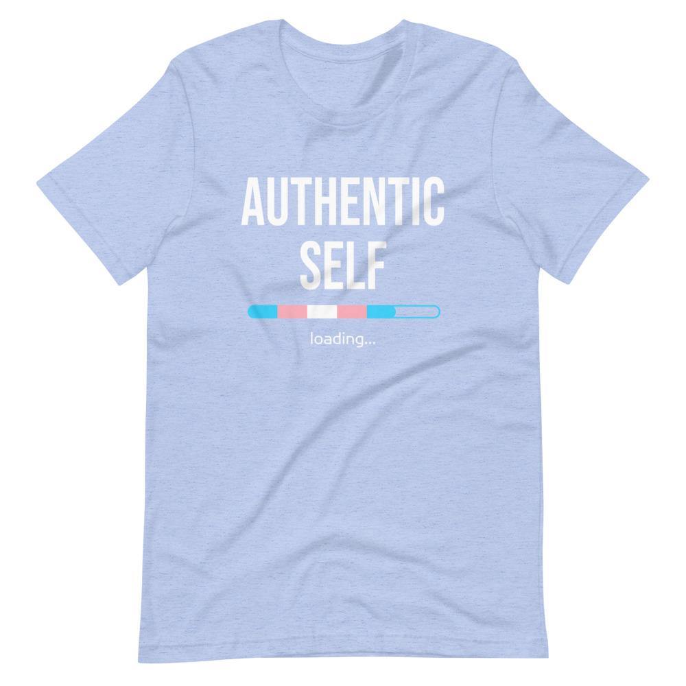Authentic Self Loading Transgender Transition Trans Pride FTM MTF Gifts Short-Sleeve Unisex T-Shirt - ActivistChic