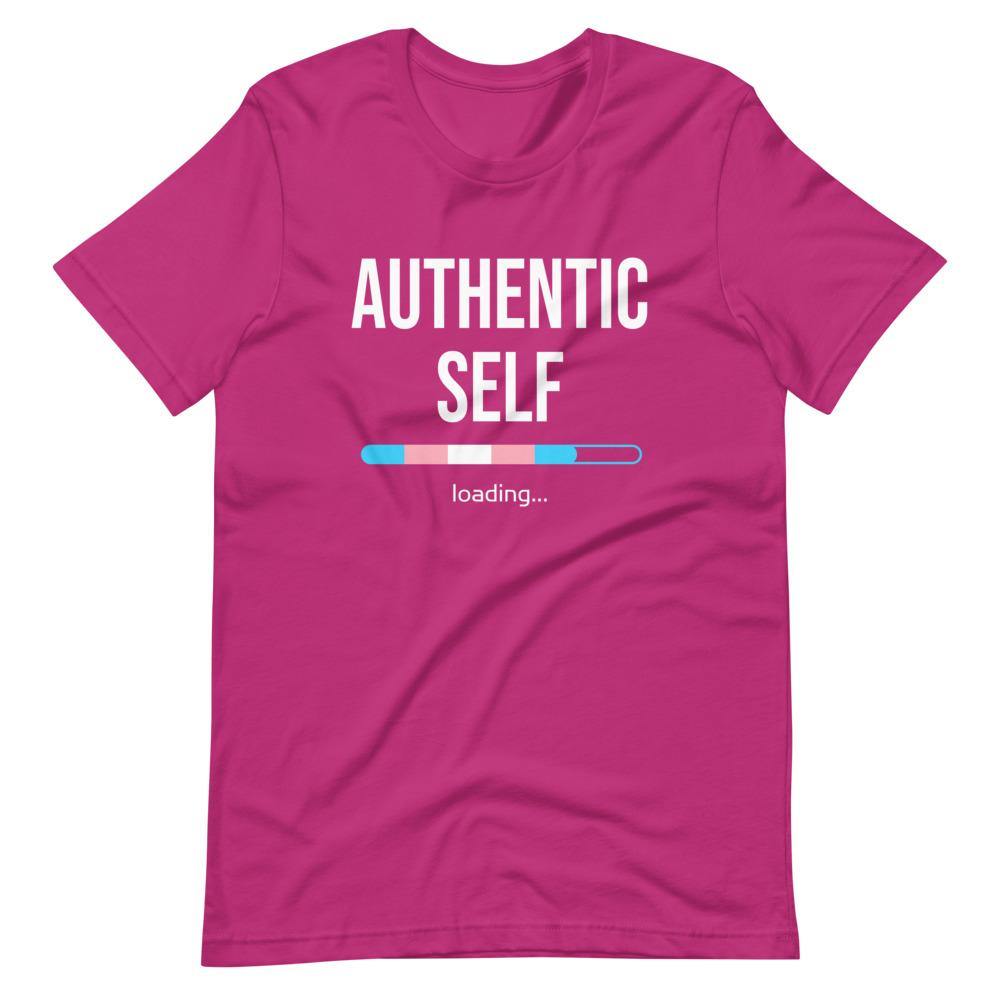 Authentic Self Loading Transgender Transition Trans Pride FTM MTF Gifts Short-Sleeve Unisex T-Shirt - ActivistChic