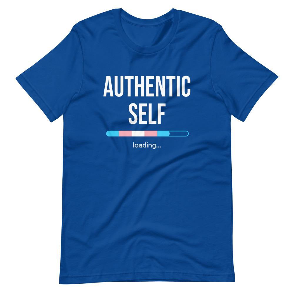Authentic Self Loading Transgender Transition Trans Pride FTM MTF Gifts Short-Sleeve Unisex T-Shirt - ActivistChic