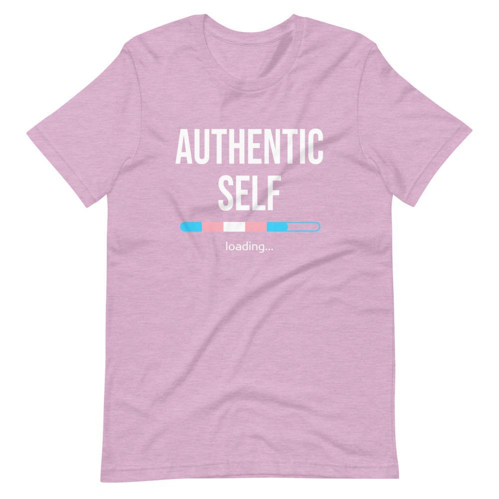 Authentic Self Loading Transgender Transition Trans Pride FTM MTF Gifts Short-Sleeve Unisex T-Shirt - ActivistChic