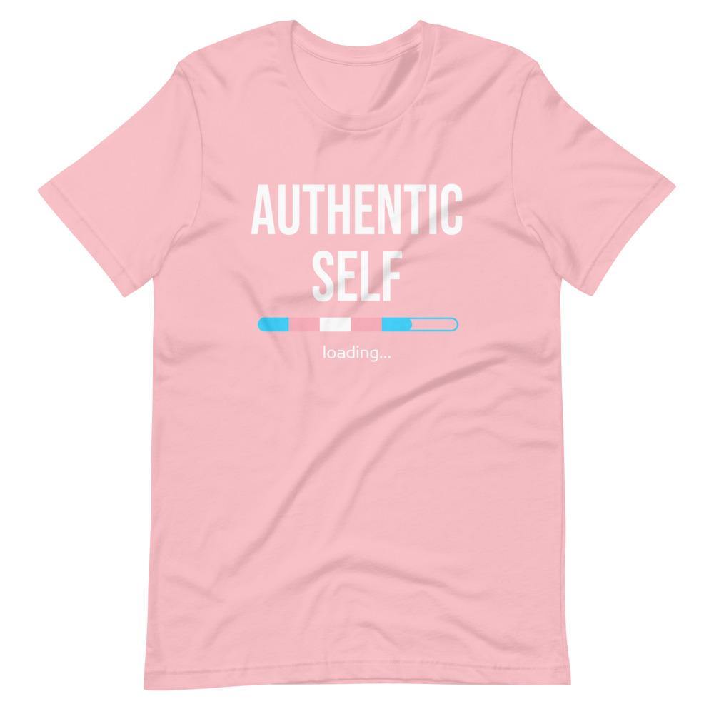 Authentic Self Loading Transgender Transition Trans Pride FTM MTF Gifts Short-Sleeve Unisex T-Shirt - ActivistChic