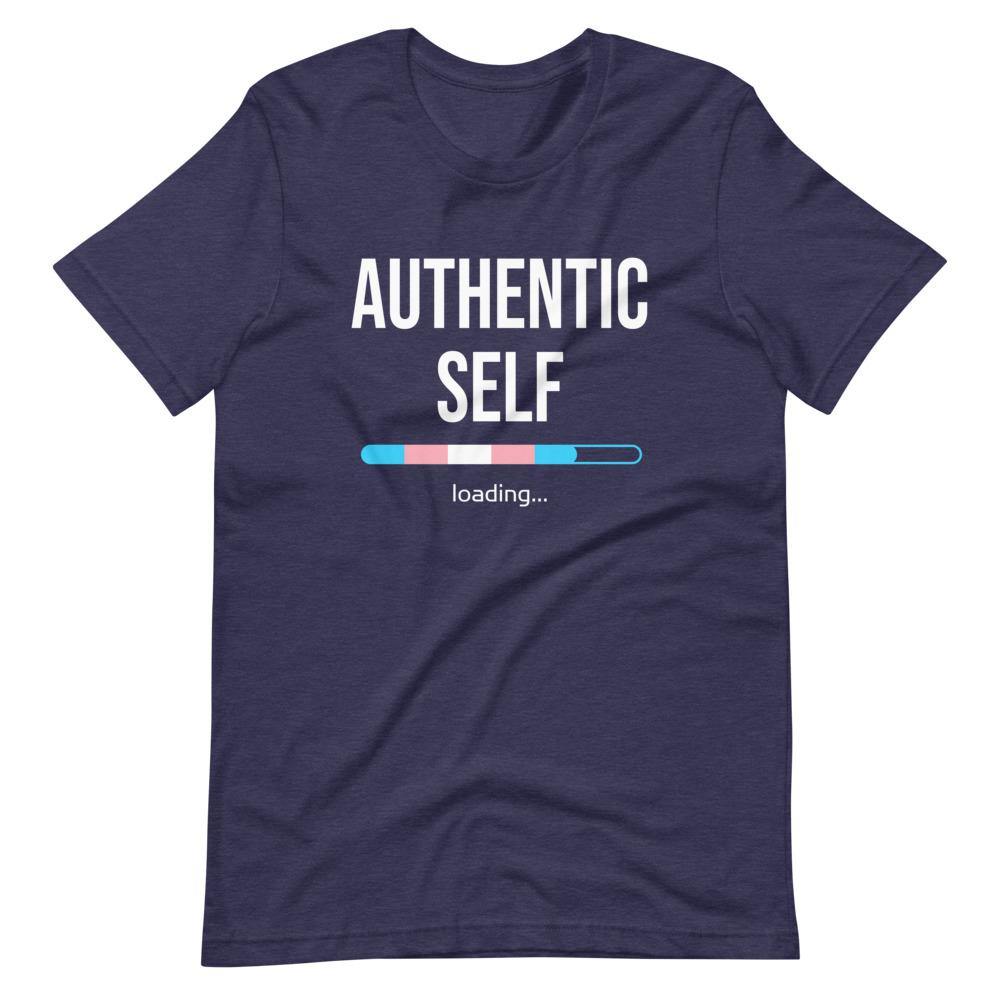 Authentic Self Loading Transgender Transition Trans Pride FTM MTF Gifts Short-Sleeve Unisex T-Shirt - ActivistChic