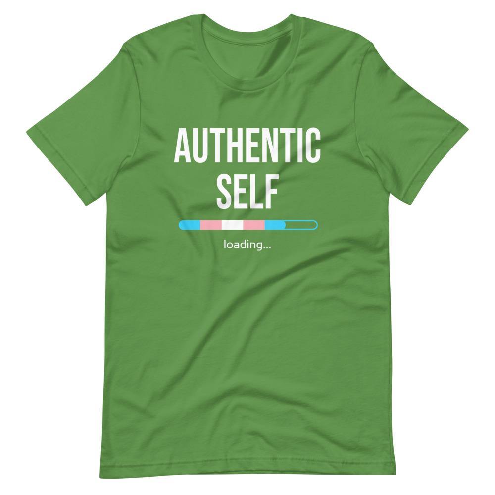 Authentic Self Loading Transgender Transition Trans Pride FTM MTF Gifts Short-Sleeve Unisex T-Shirt - ActivistChic
