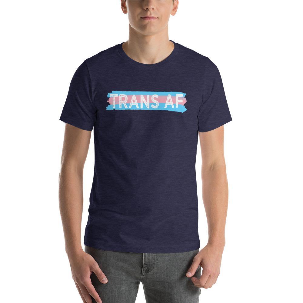 Distressed TRANS AF Transgender Flag Support T-Shirt - ActivistChic
