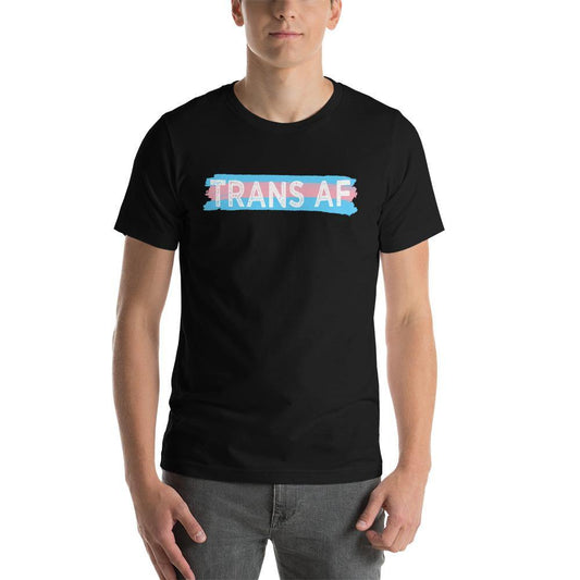 Distressed TRANS AF Transgender Flag Support T-Shirt - ActivistChic