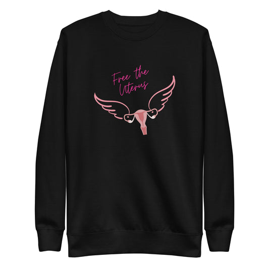 Free The Uterus Subtle Feminist Unisex Premium Sweatshirt - ActivistChic
