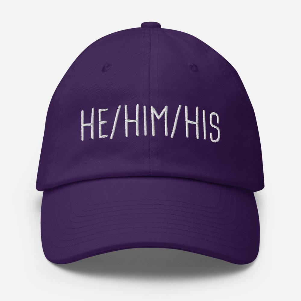 He Him His Pronouns Transgender Trans Gift Hat FTM Gifts Cotton Cap - ActivistChic