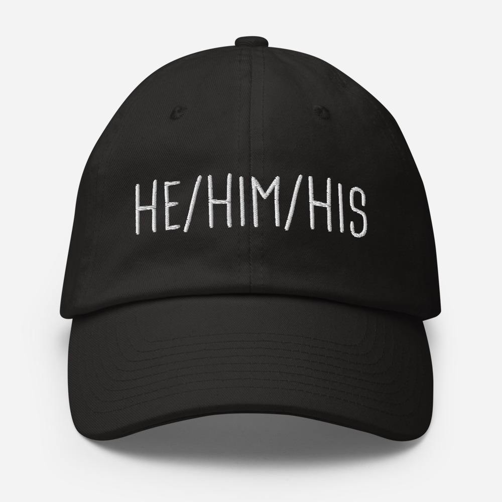 He Him His Pronouns Transgender Trans Gift Hat FTM Gifts Cotton Cap - ActivistChic