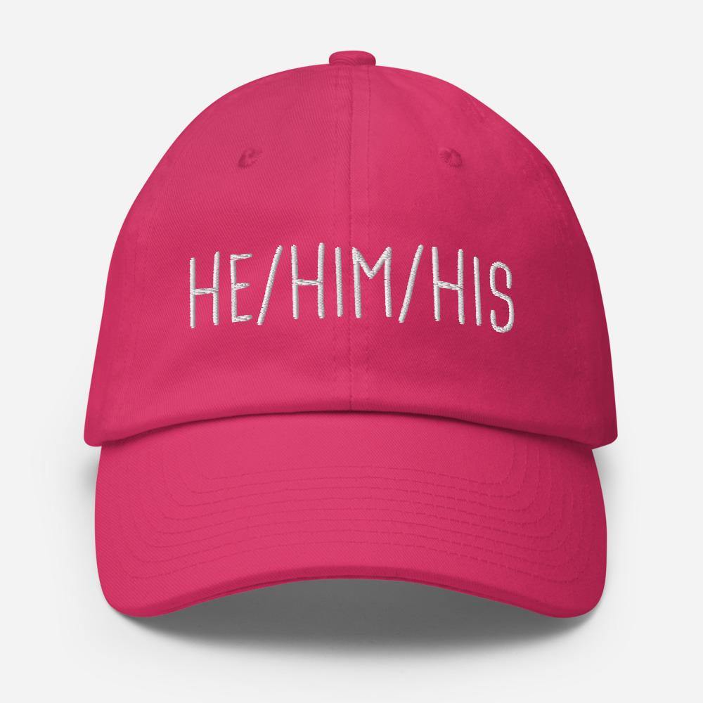 He Him His Pronouns Transgender Trans Gift Hat FTM Gifts Cotton Cap - ActivistChic