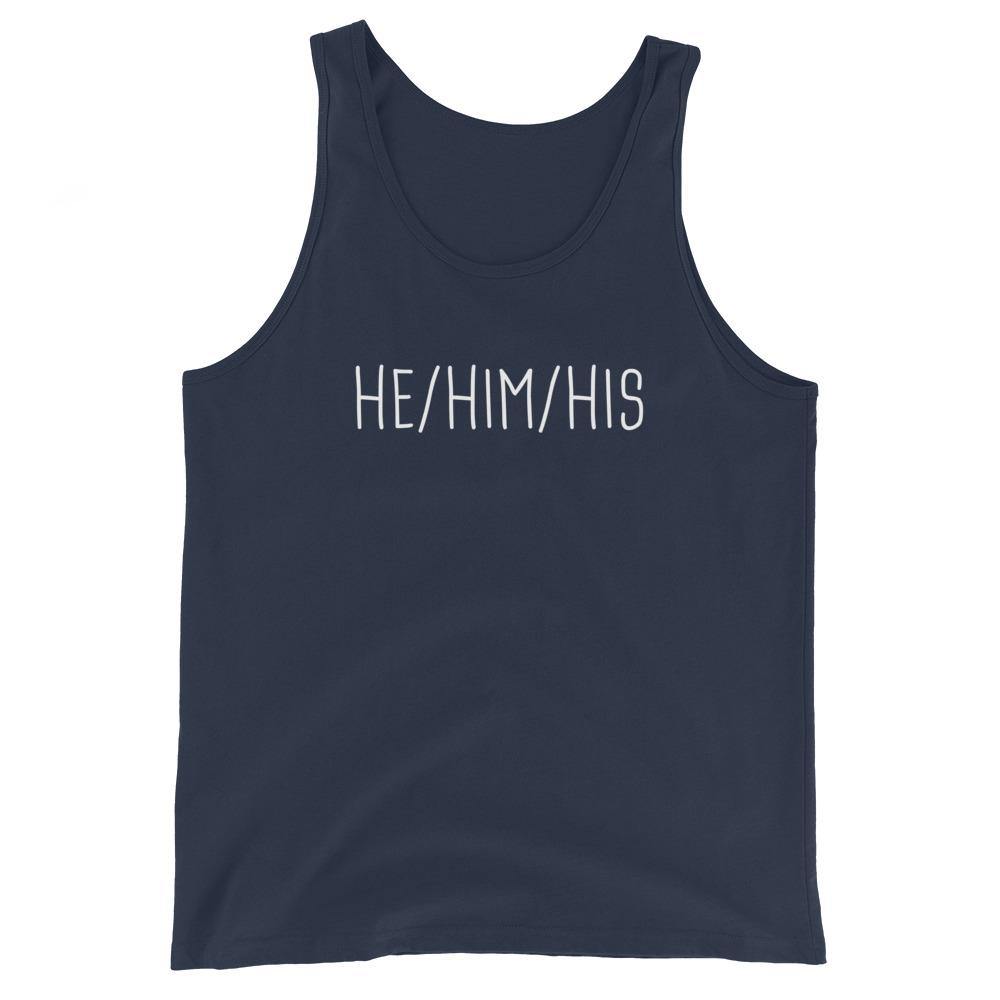 He Him His Pronouns Transgender Trans Gift Hat FTM Gifts Unisex Tank Top - ActivistChic