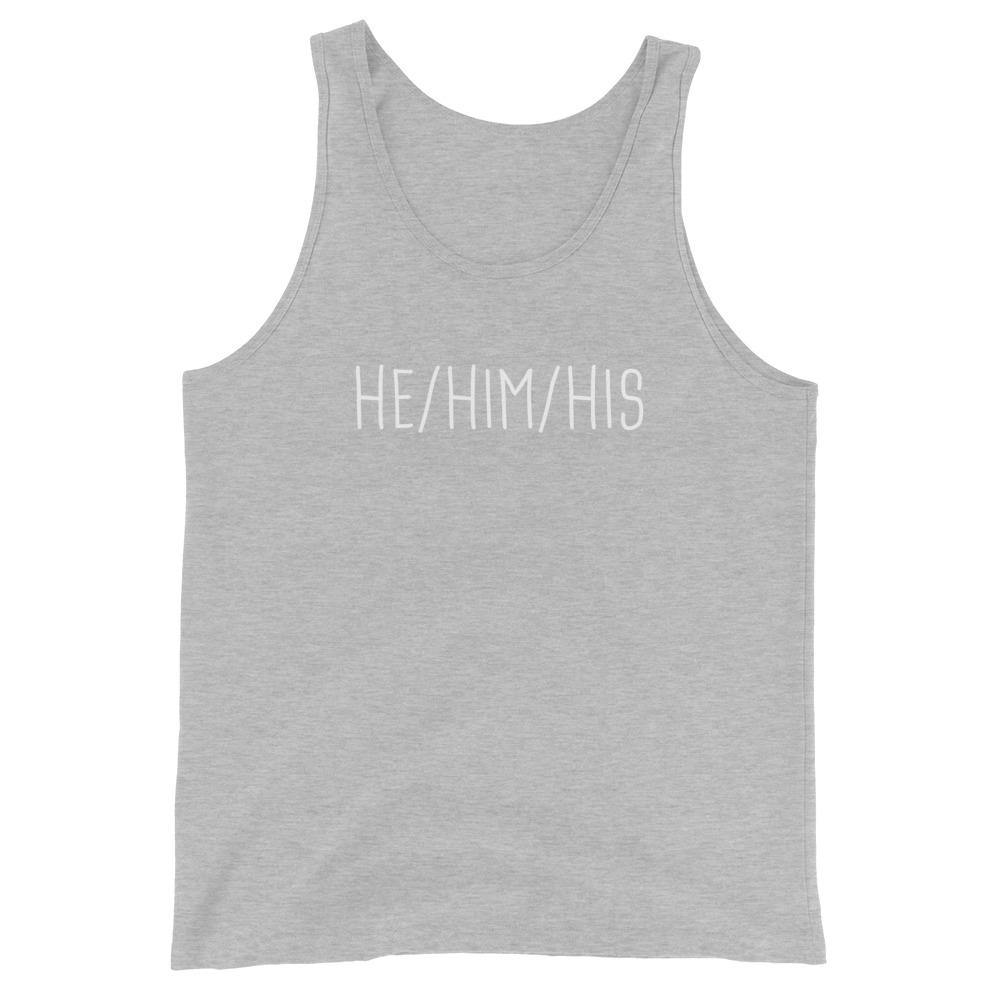 He Him His Pronouns Transgender Trans Gift Hat FTM Gifts Unisex Tank Top - ActivistChic