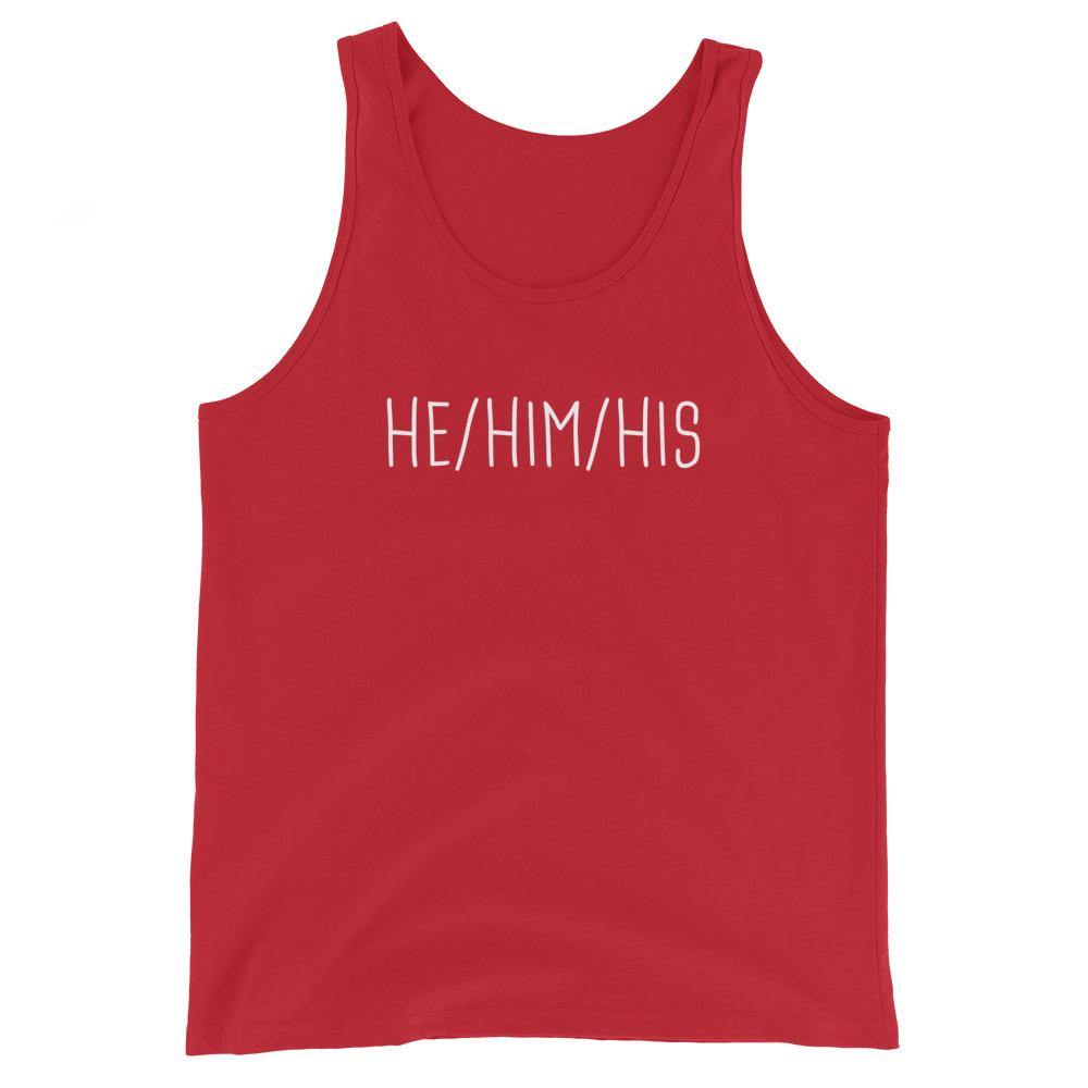 He Him His Pronouns Transgender Trans Gift Hat FTM Gifts Unisex Tank Top - ActivistChic