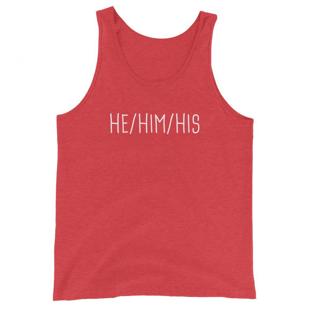 He Him His Pronouns Transgender Trans Gift Hat FTM Gifts Unisex Tank Top - ActivistChic