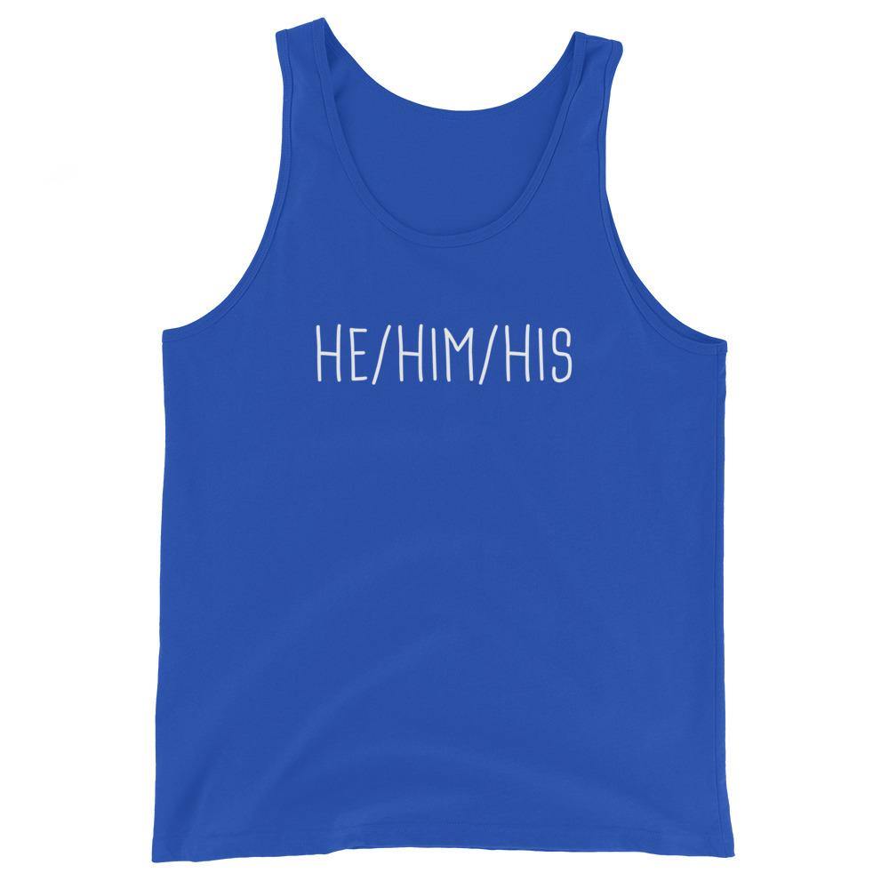He Him His Pronouns Transgender Trans Gift Hat FTM Gifts Unisex Tank Top - ActivistChic