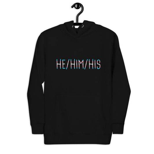 He Him His Trans Flag Pronoun FTM Unisex Hoodie - ActivistChic