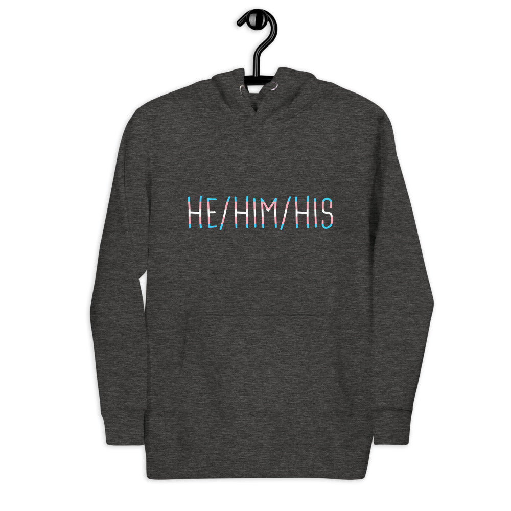 He Him His Trans Flag Pronoun FTM Unisex Hoodie - ActivistChic