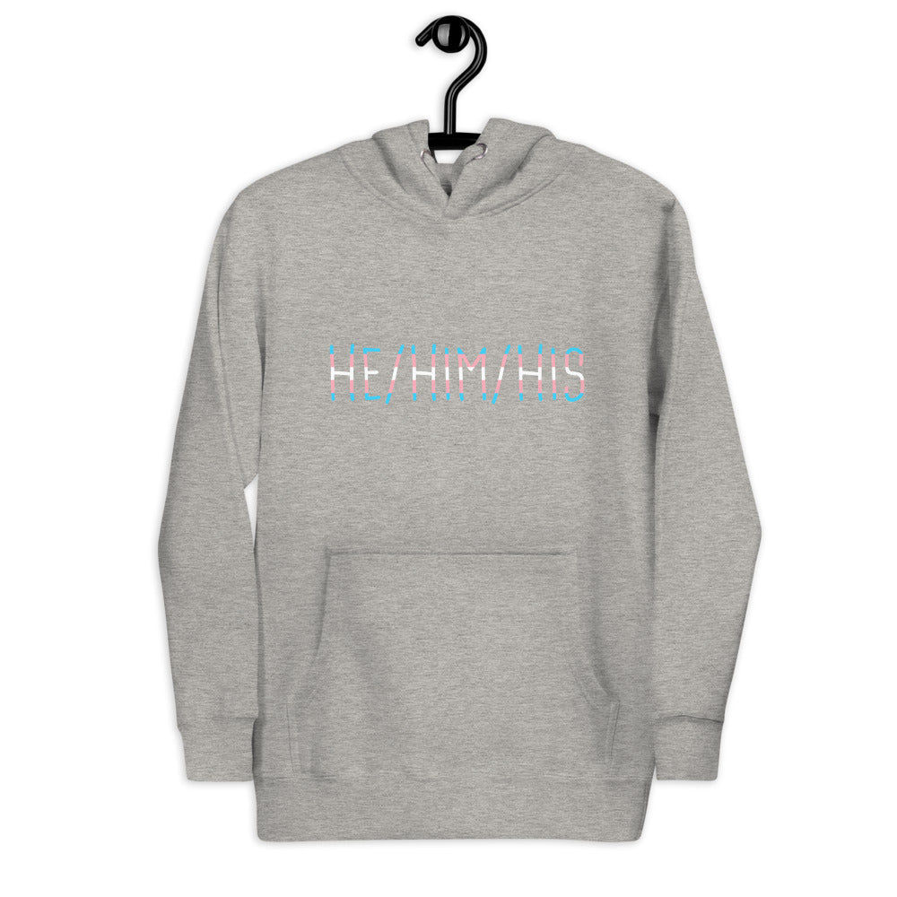 He Him His Trans Flag Pronoun FTM Unisex Hoodie - ActivistChic