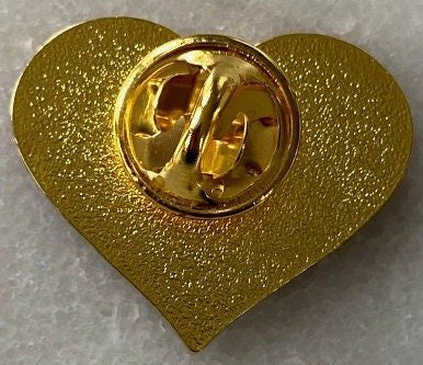 Lesbian Pride Flag Heart Enamel Pin | LGBTQ+ Pride Pin Label Brooch - ActivistChic