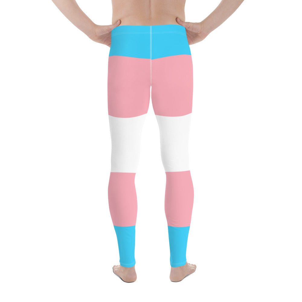 LGBTQ Trans Transgender FTM MTF Flag Pride Parade All-Over Print Men's Leggings - ActivistChic