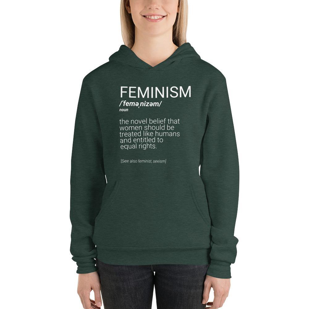 Feminism Definition Sarcastic Women's Rights Unisex Hoodie - ActivistChic