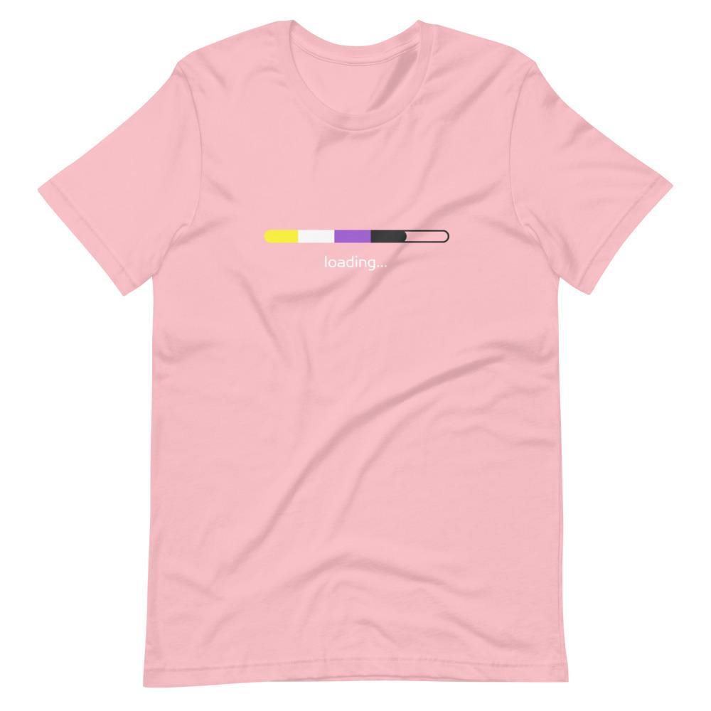 Non-Binary Flag Loading Gender Identity Genderqueer Gender Identity Non binary Short-Sleeve Unisex T-Shirt - ActivistChic