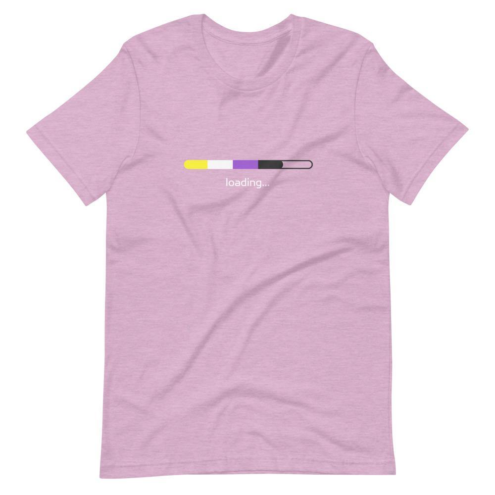 Non-Binary Flag Loading Gender Identity Genderqueer Gender Identity Non binary Short-Sleeve Unisex T-Shirt - ActivistChic