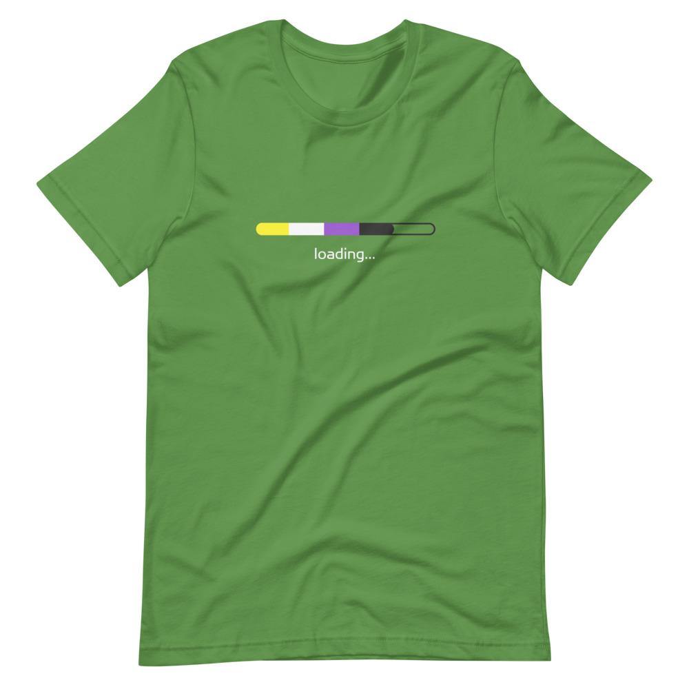 Non-Binary Flag Loading Gender Identity Genderqueer Gender Identity Non binary Short-Sleeve Unisex T-Shirt - ActivistChic