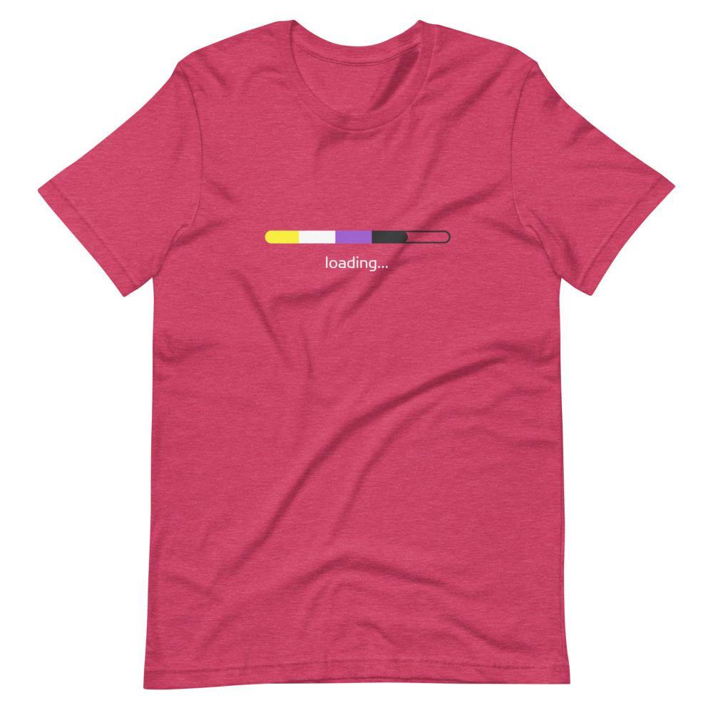 Non-Binary Flag Loading Gender Identity Genderqueer Gender Identity Non binary Short-Sleeve Unisex T-Shirt - ActivistChic
