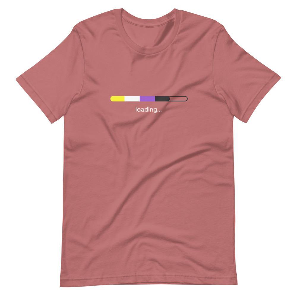 Non-Binary Flag Loading Gender Identity Genderqueer Gender Identity Non binary Short-Sleeve Unisex T-Shirt - ActivistChic
