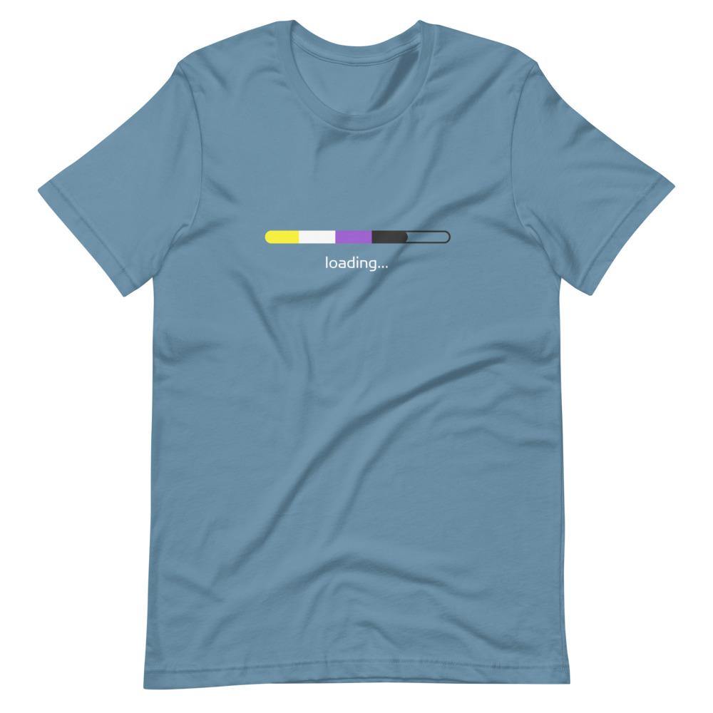 Non-Binary Flag Loading Gender Identity Genderqueer Gender Identity Non binary Short-Sleeve Unisex T-Shirt - ActivistChic
