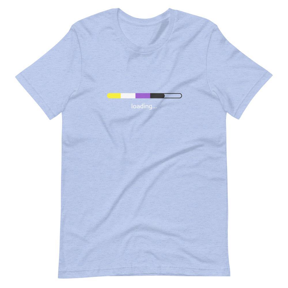 Non-Binary Flag Loading Gender Identity Genderqueer Gender Identity Non binary Short-Sleeve Unisex T-Shirt - ActivistChic