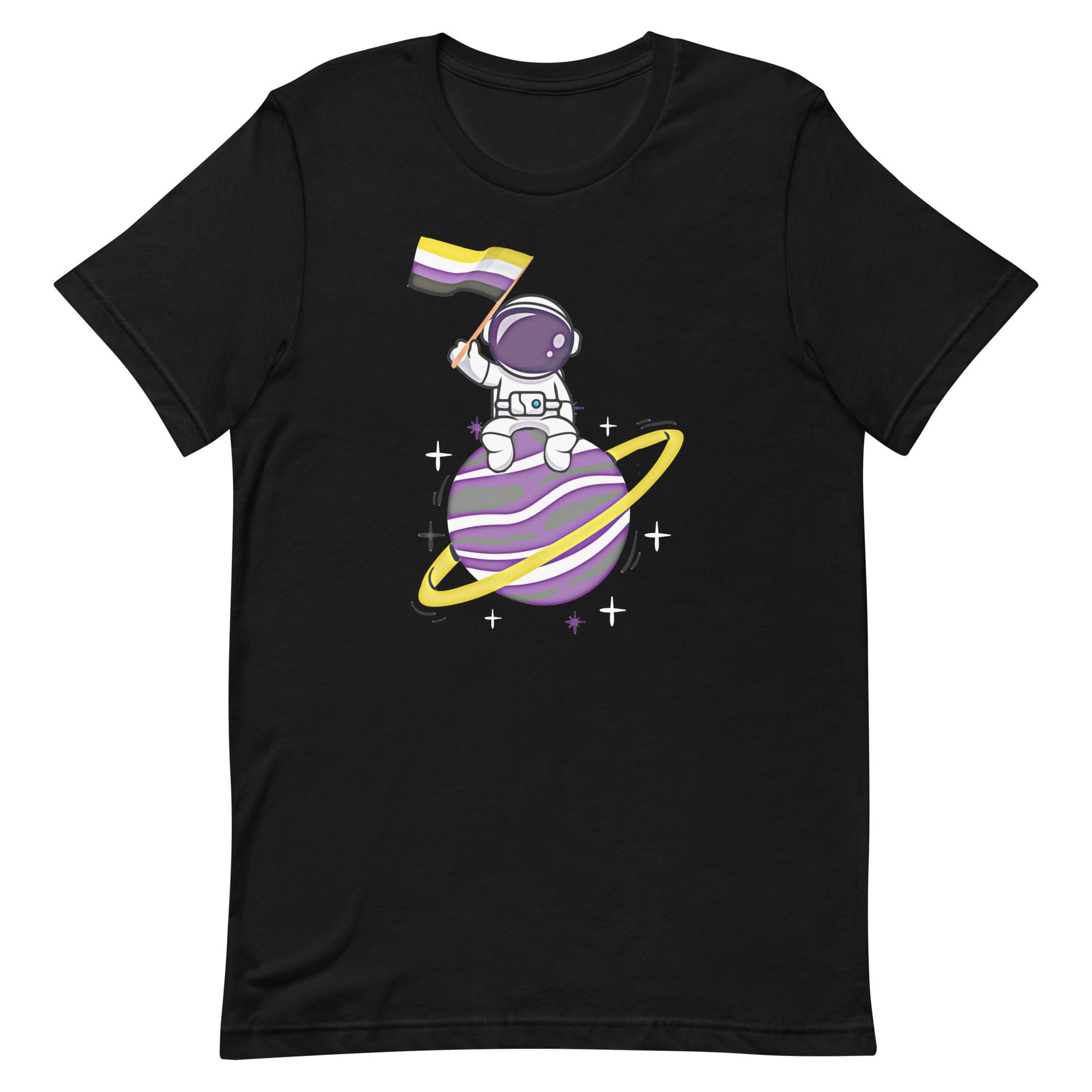 Nonbinary Astronaut Flag LGBT Genderqueer Enby LGBTQIA Pride Unisex t-shirt - ActivistChic