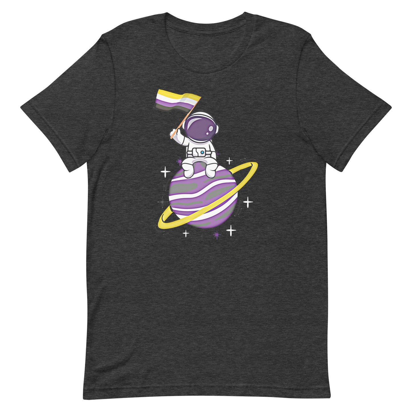 Nonbinary Astronaut Flag LGBT Genderqueer Enby LGBTQIA Pride Unisex t-shirt - ActivistChic