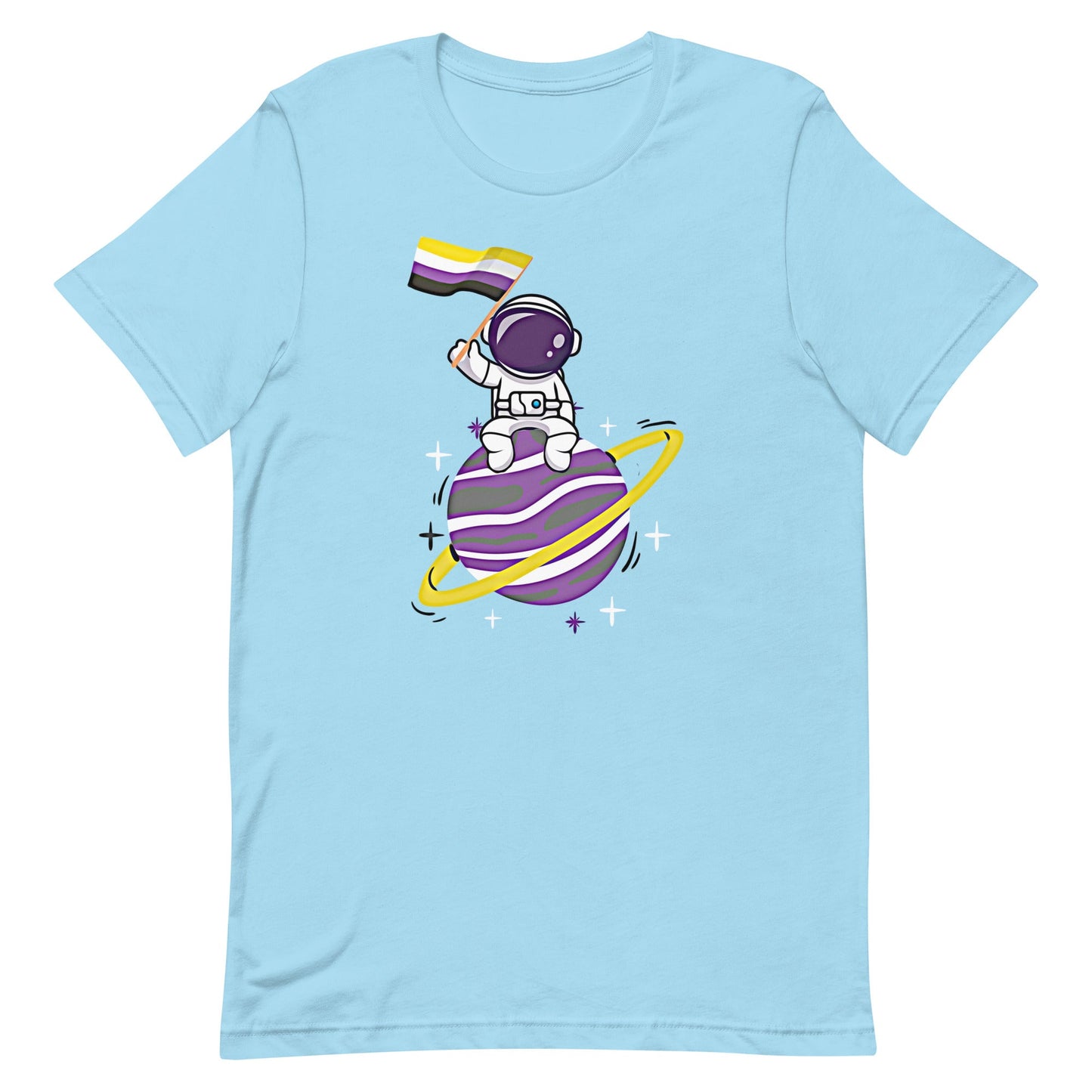 Nonbinary Astronaut Flag LGBT Genderqueer Enby LGBTQIA Pride Unisex t-shirt - ActivistChic