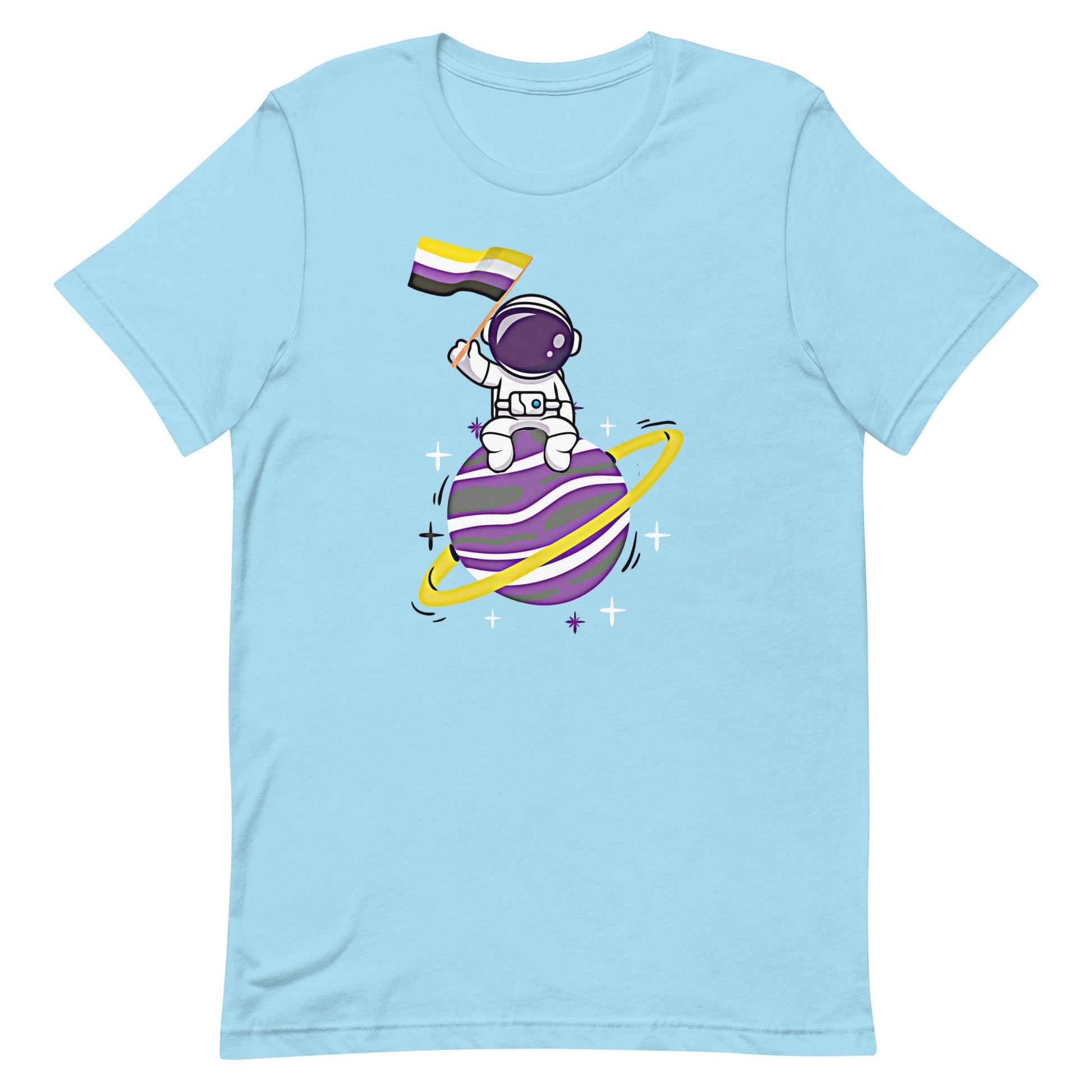 Nonbinary Astronaut Flag LGBT Genderqueer Enby LGBTQIA Pride Unisex t-shirt - ActivistChic
