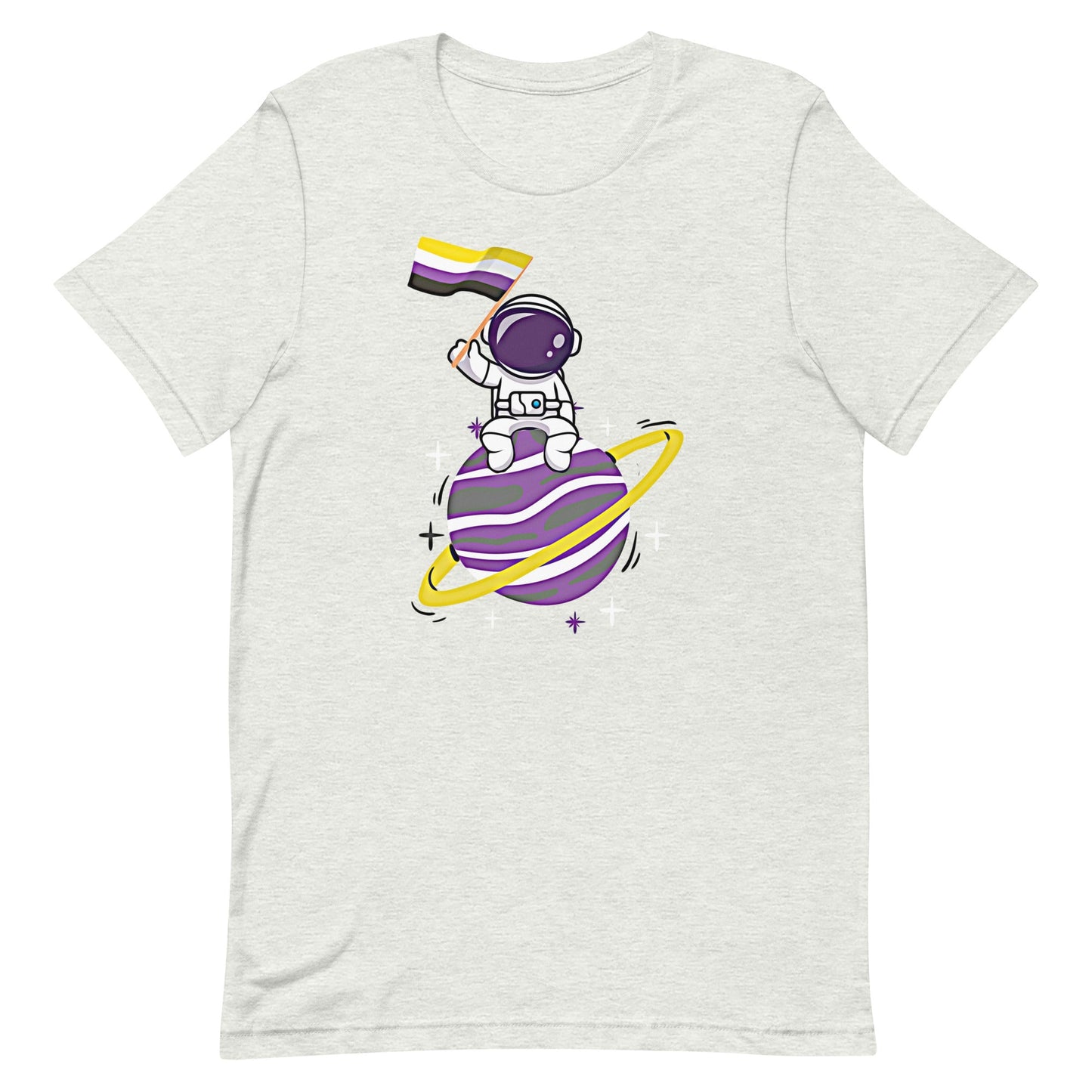 Nonbinary Astronaut Flag LGBT Genderqueer Enby LGBTQIA Pride Unisex t-shirt - ActivistChic