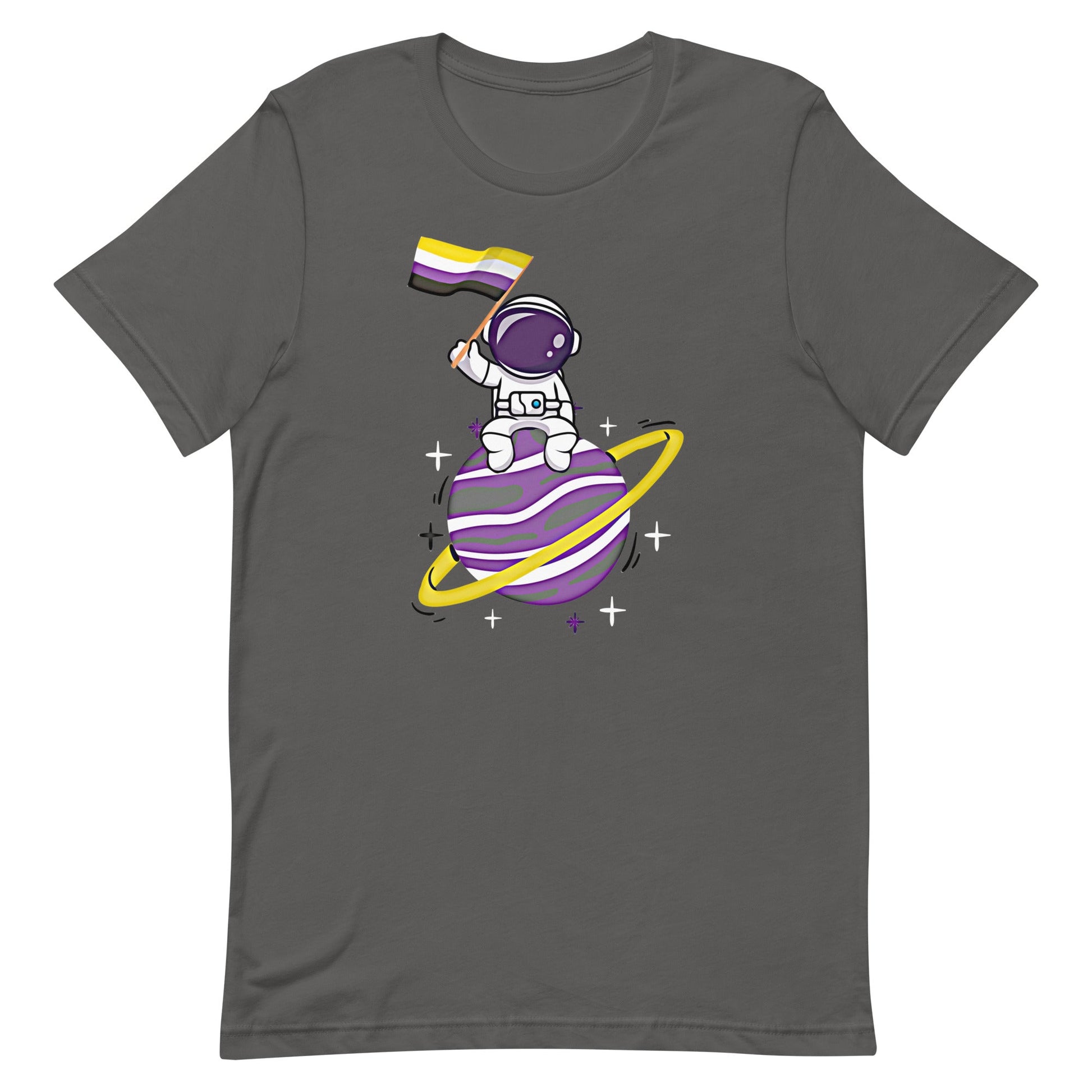 Nonbinary Astronaut Flag LGBT Genderqueer Enby LGBTQIA Pride Unisex t-shirt - ActivistChic