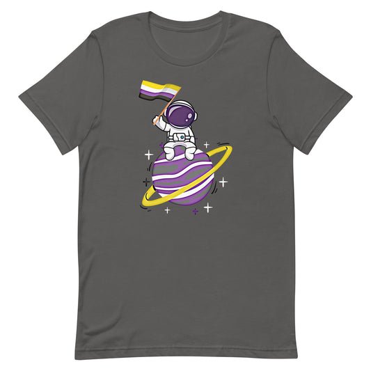 Nonbinary Astronaut Flag LGBT Genderqueer Enby LGBTQIA Pride Unisex t-shirt - ActivistChic