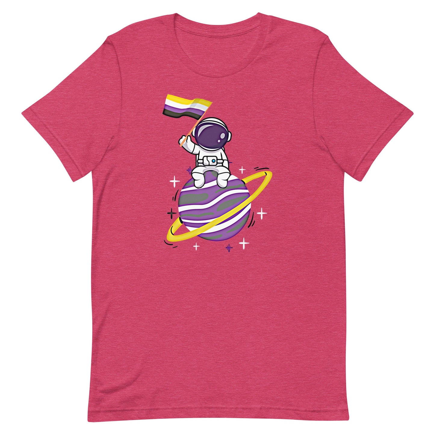 Nonbinary Astronaut Flag LGBT Genderqueer Enby LGBTQIA Pride Unisex t-shirt - ActivistChic
