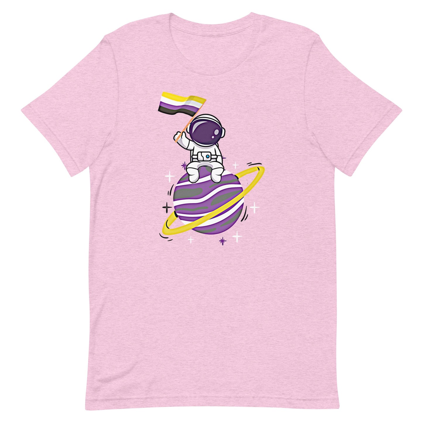 Nonbinary Astronaut Flag LGBT Genderqueer Enby LGBTQIA Pride Unisex t-shirt - ActivistChic