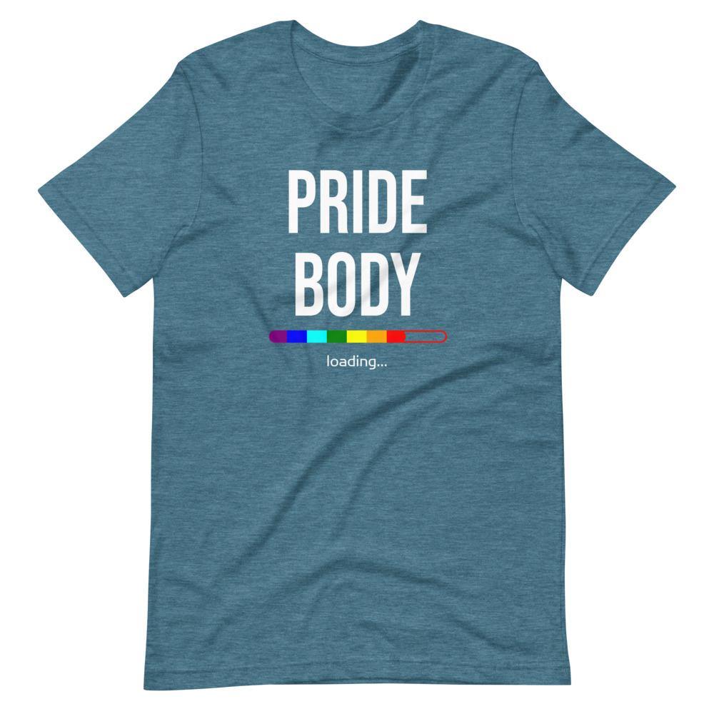 Pride Body Loading LGBTQIA+ Funny Gay Pride Rainbow Gift Short-Sleeve Unisex T-Shirt - ActivistChic