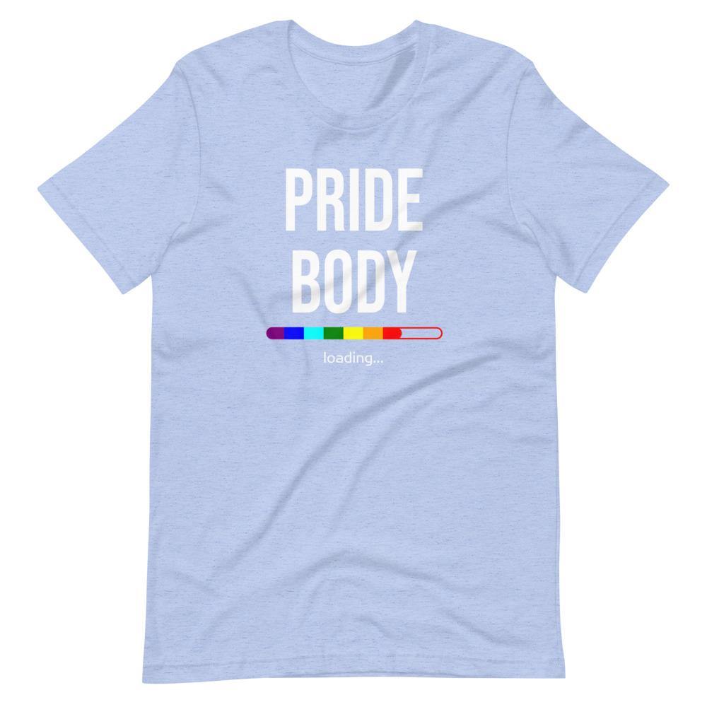 Pride Body Loading LGBTQIA+ Funny Gay Pride Rainbow Gift Short-Sleeve Unisex T-Shirt - ActivistChic