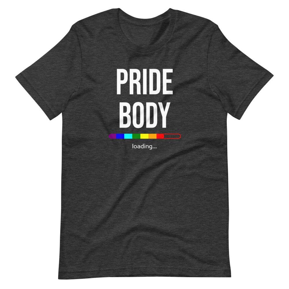 Pride Body Loading LGBTQIA+ Funny Gay Pride Rainbow Gift Short-Sleeve Unisex T-Shirt - ActivistChic