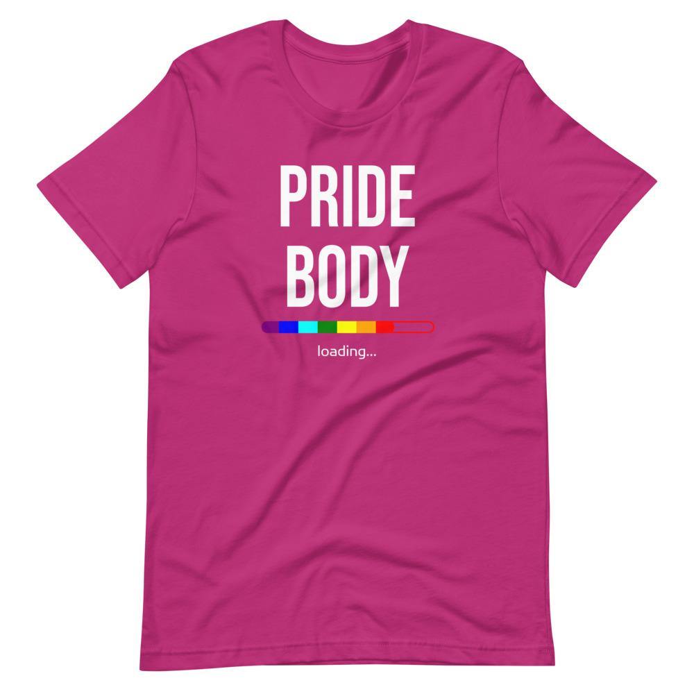 Pride Body Loading LGBTQIA+ Funny Gay Pride Rainbow Gift Short-Sleeve Unisex T-Shirt - ActivistChic