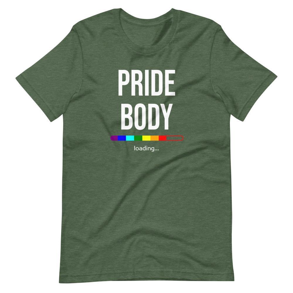 Pride Body Loading LGBTQIA+ Funny Gay Pride Rainbow Gift Short-Sleeve Unisex T-Shirt - ActivistChic