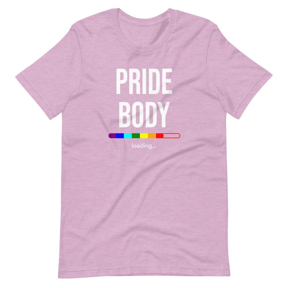 Pride Body Loading LGBTQIA+ Funny Gay Pride Rainbow Gift Short-Sleeve Unisex T-Shirt - ActivistChic