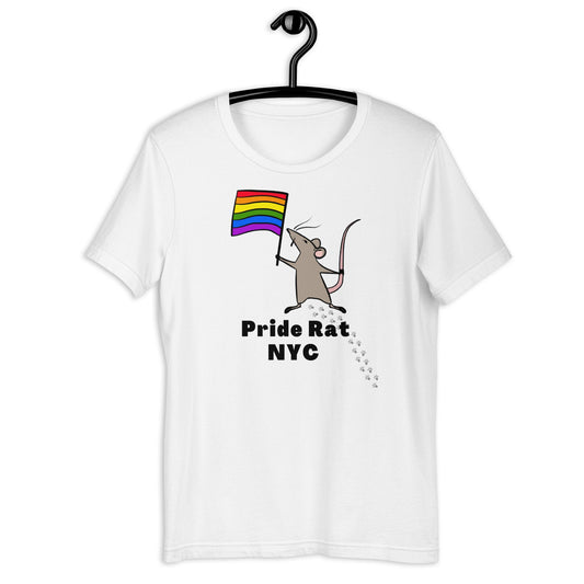 Pride Rat NYC LGBTQ Rainbow Flag City Pet Animal Cute Rats Unisex t-shirt - ActivistChic