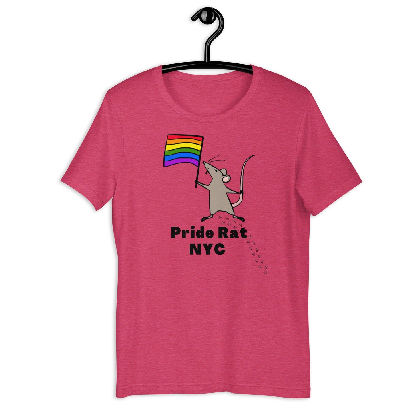 Pride Rat NYC LGBTQ Rainbow Flag City Pet Animal Cute Rats Unisex t-shirt - ActivistChic