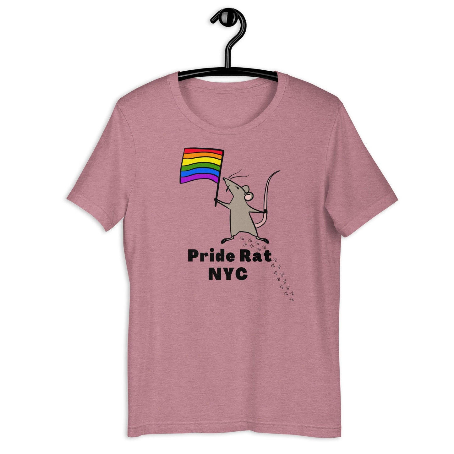 Pride Rat NYC LGBTQ Rainbow Flag City Pet Animal Cute Rats Unisex t-shirt - ActivistChic